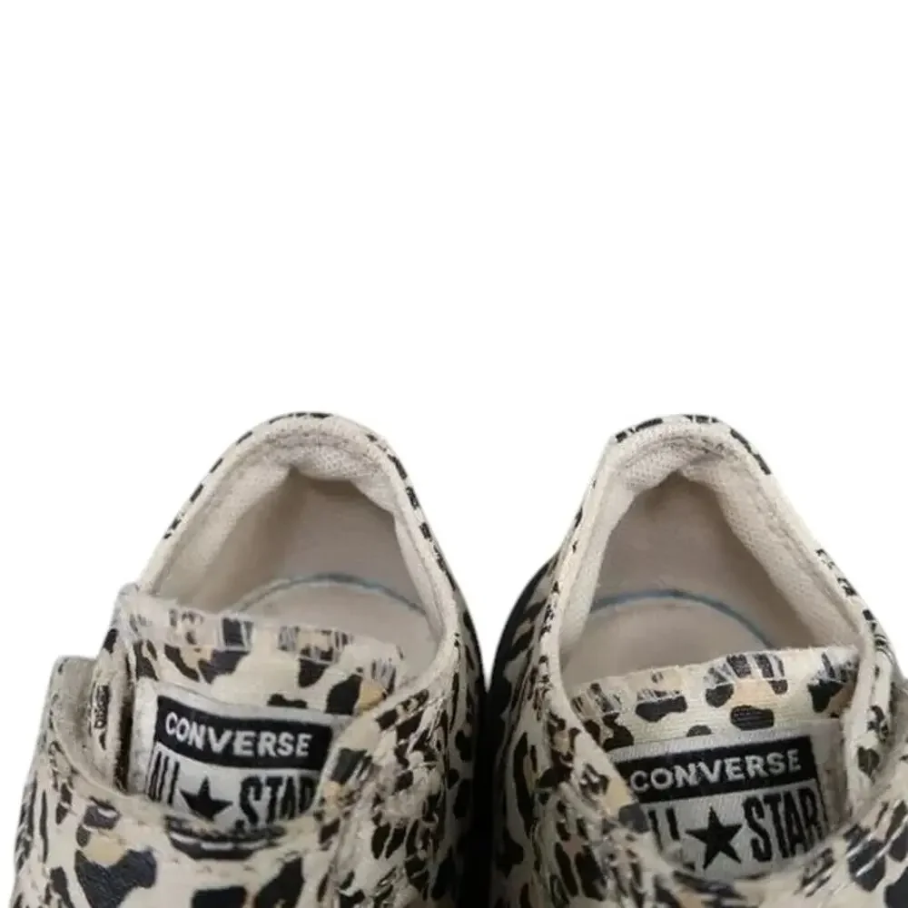 Converse Shoes Infant 9 Sneakers Chuck Taylor All Star Low Toddler Leopard Print